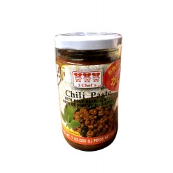 Chili Paste with Basil Leafs